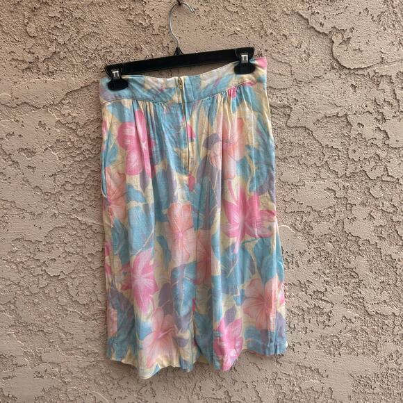 Vintage Norton McNaughton Spring Flowers Skirt Size 12 - Picture 2 of 4